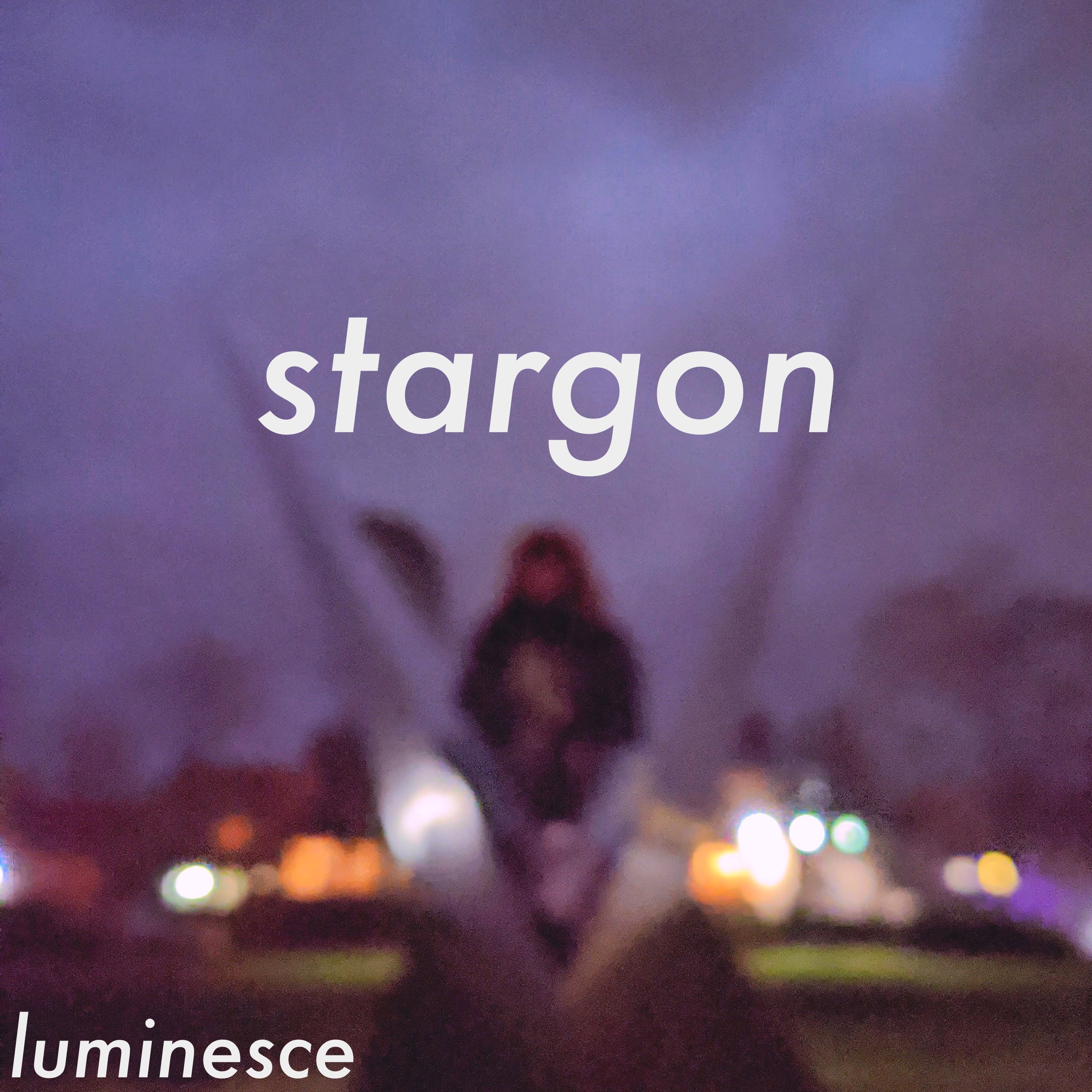 cover art depicting a blurry figure sitting in an angular fold of metal among purple blotches